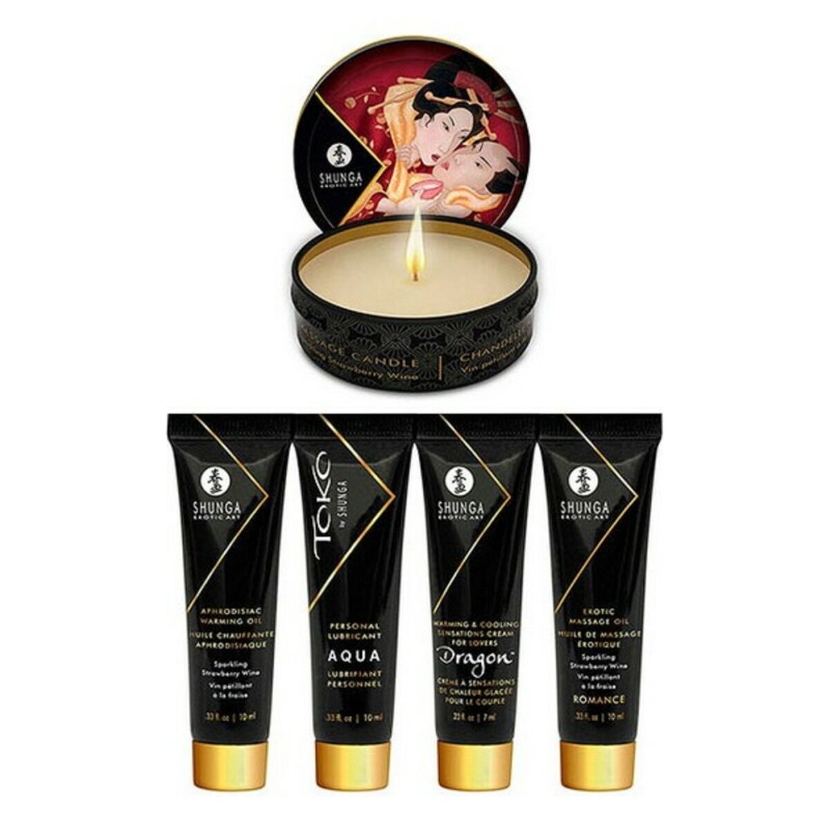 Geisha Mousserande Jordgubbsvin Shunga SH8208 - 5