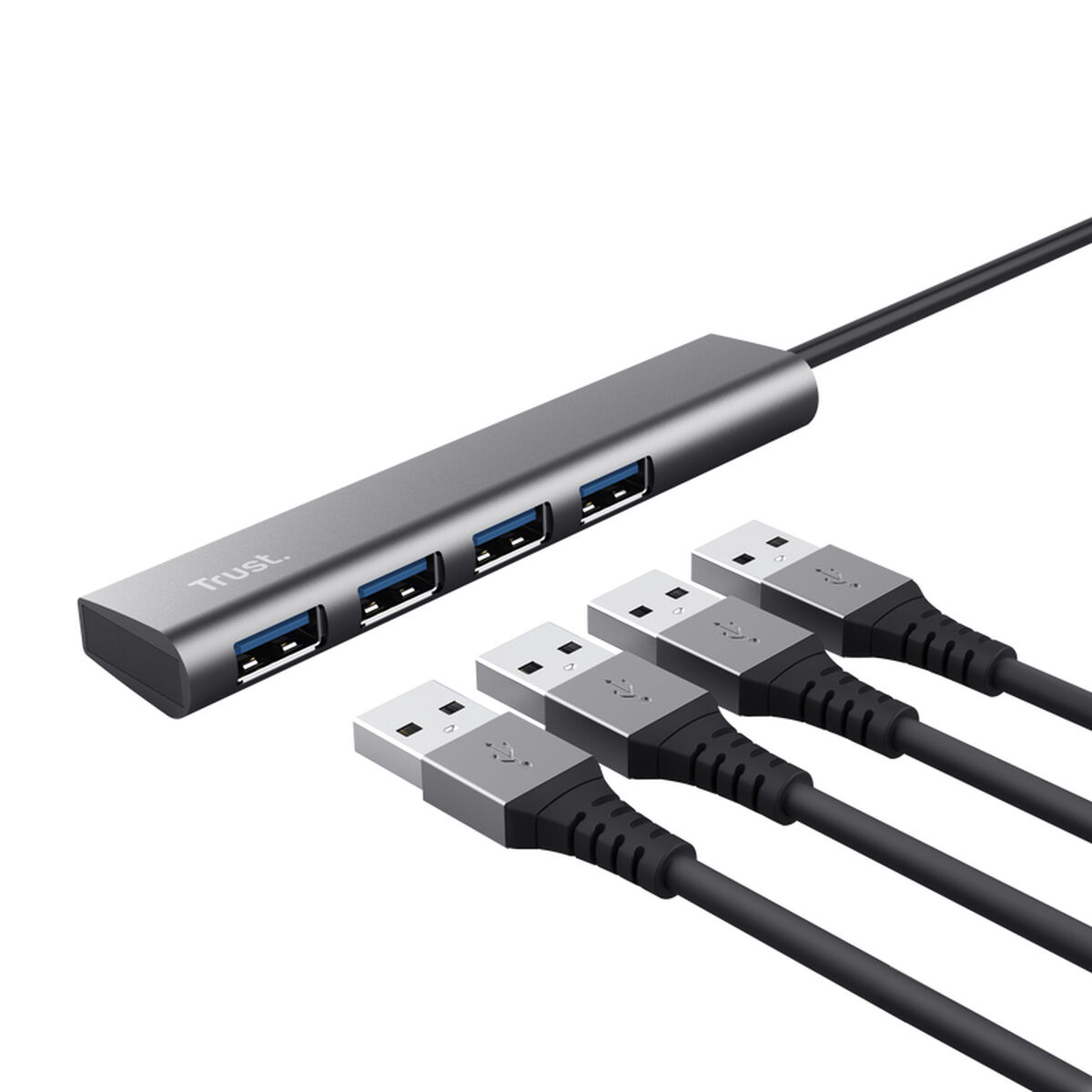 USB-HUB Trust 24948 Grå (1 antal) - 2