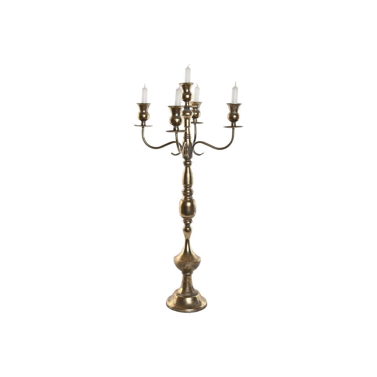 Kandelaber Home ESPRIT Gyllene Metall 38,5 X 38,5 X 80 cm - 3