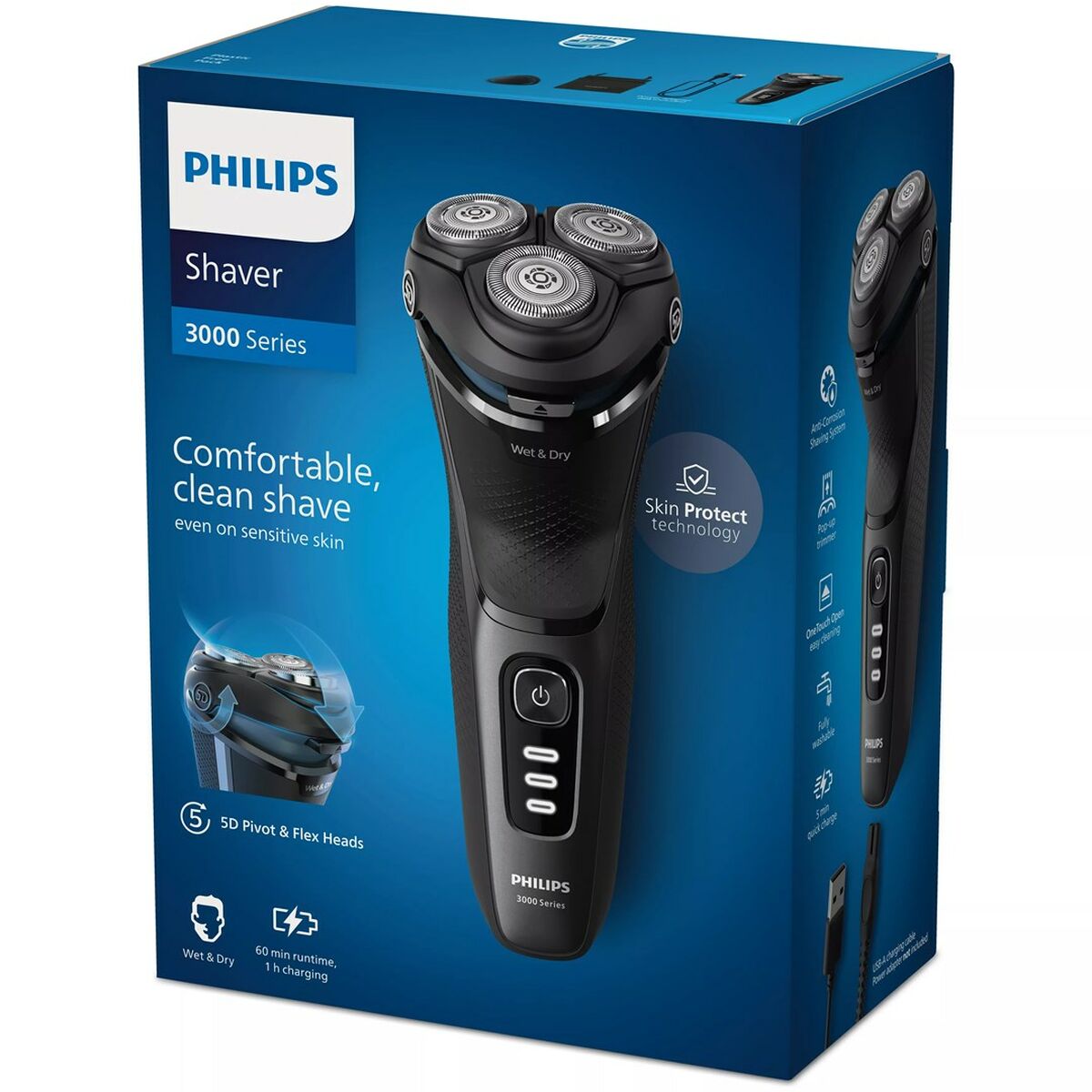 Hårtrimmer Philips S3244/12 1 Delar - 2