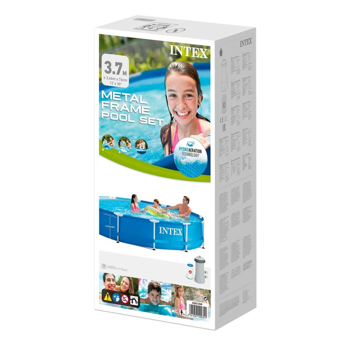 flyttbar pool Intex 366 x 76 x 366 cm 6503 L - 9