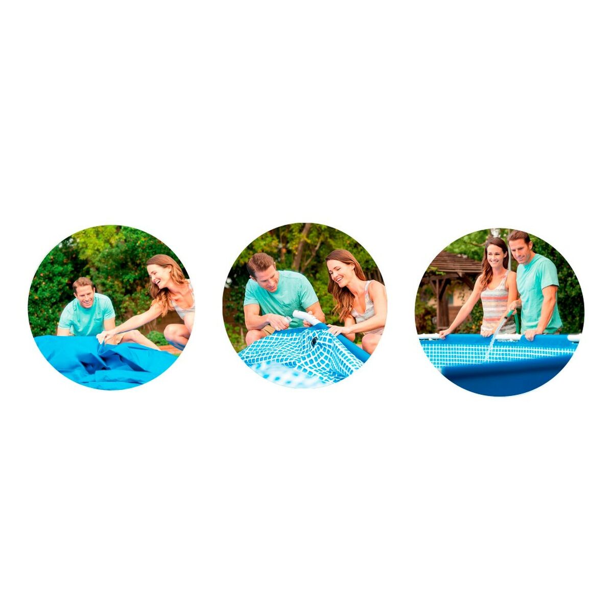 flyttbar pool Intex 366 x 76 x 366 cm 6503 L - 8