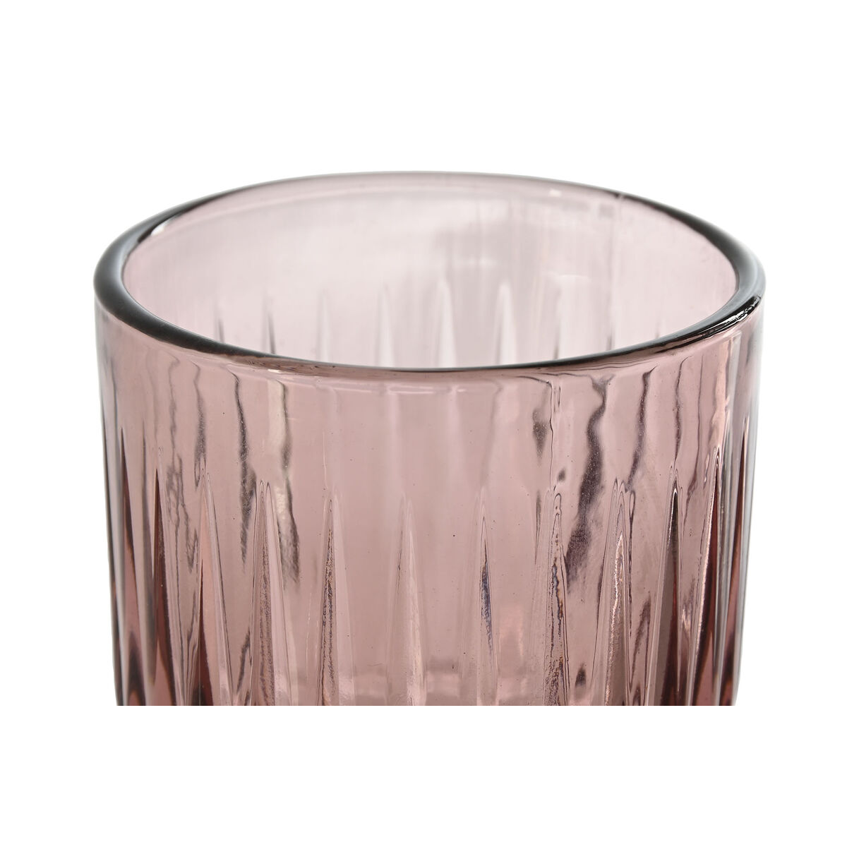 Glasset Home ESPRIT Rosa Glas 8 x 8 x 14,5 cm (6 antal) - 3