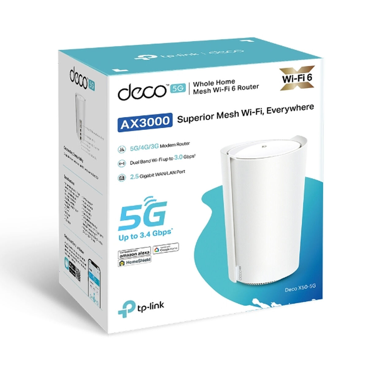 Anslutningspunkt TP-Link DECO X50-5G(1-PACK) - 3