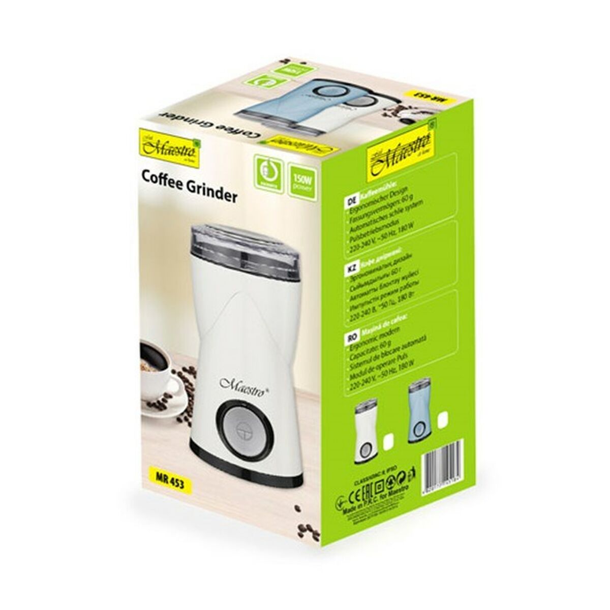 Elektrisk kvarn Feel Maestro MR-453 Vit 150 W 60 g - 2