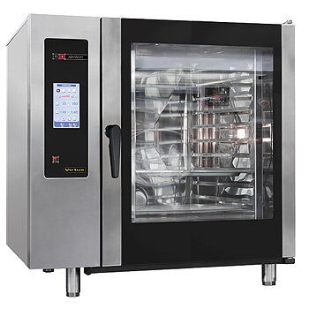 Gas combi steamer med automatisk rengöringssystem, 10x GN 2/1