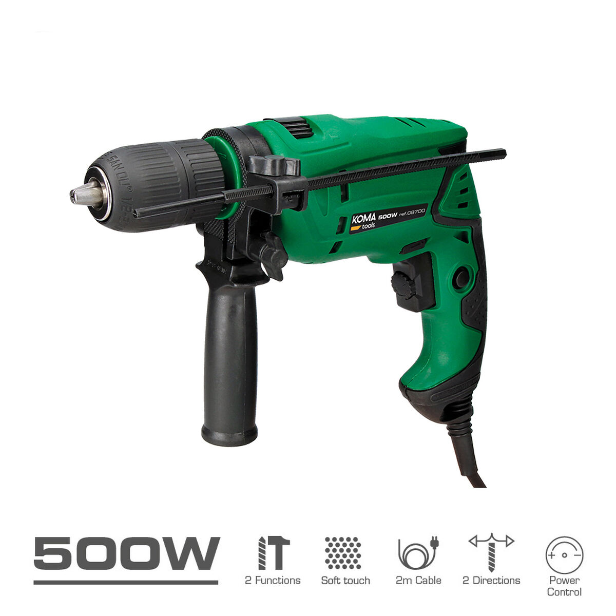 Borr/skruvdragare Koma Tools 500 W 220-240 V - 4
