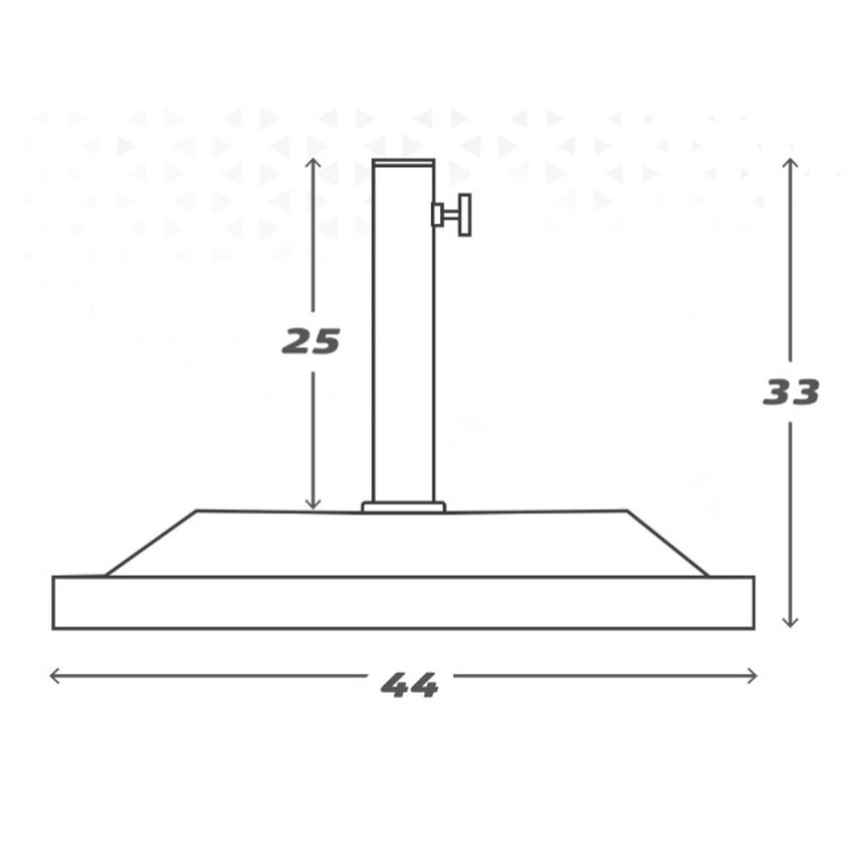 Parasollfot Aktive 44 x 33 x 44 cm Svart Plast - 3