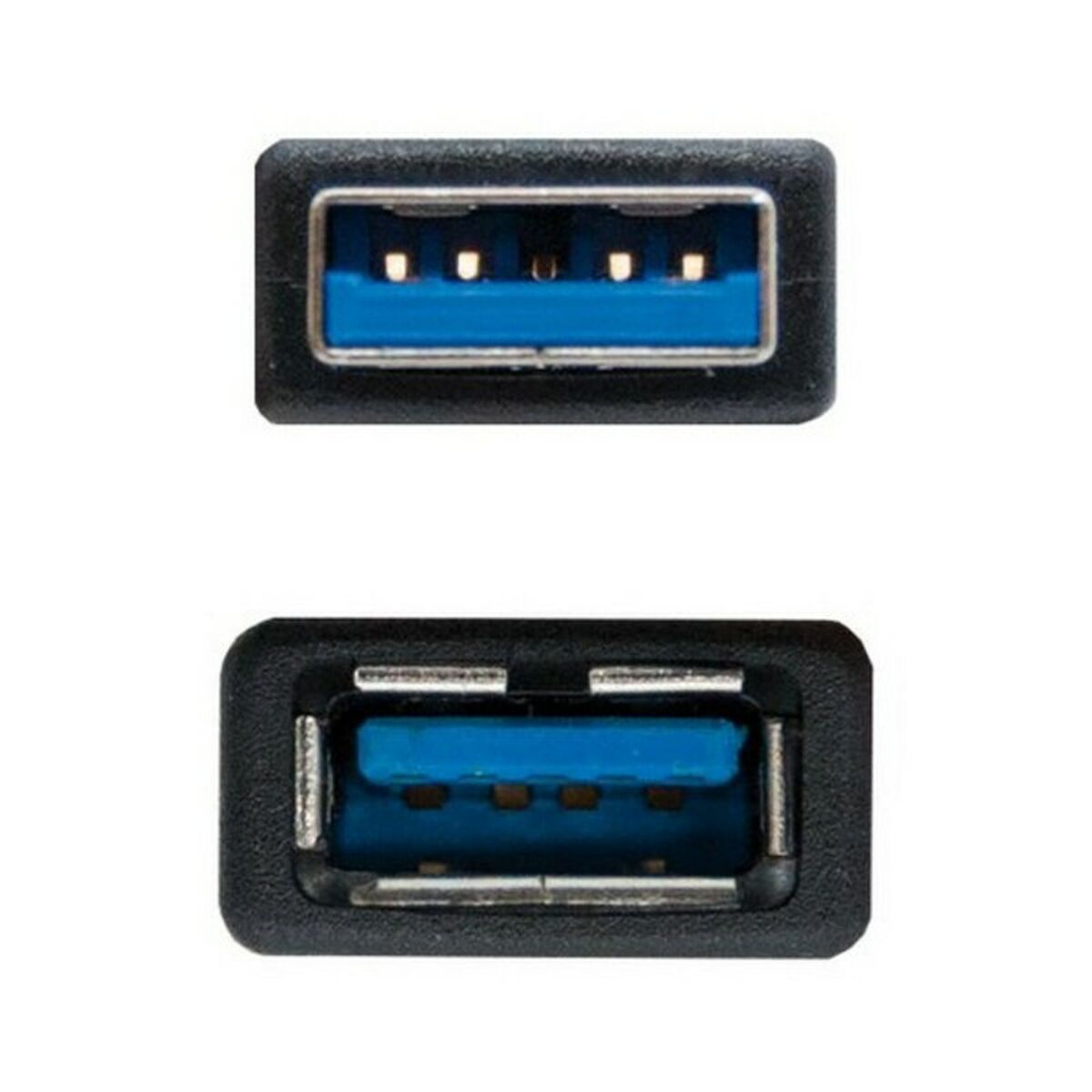 USB-kabel NANOCABLE 10.01.090 Svart - 6