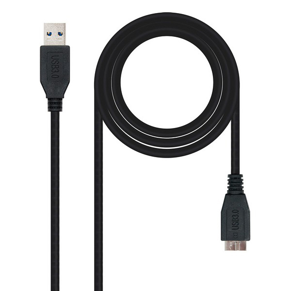USB 3.0 A till Micro USB B Kabel NANOCABLE 10.01.110-BK - 6