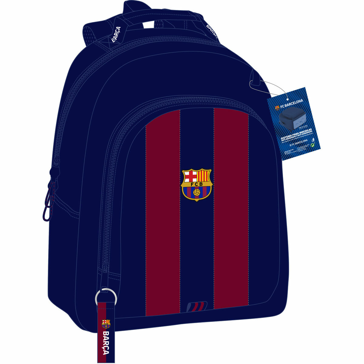 Skolryggsäck F.C. Barcelona Safta Protection First Kit 23/24 32 x 42 x 15 cm - 5