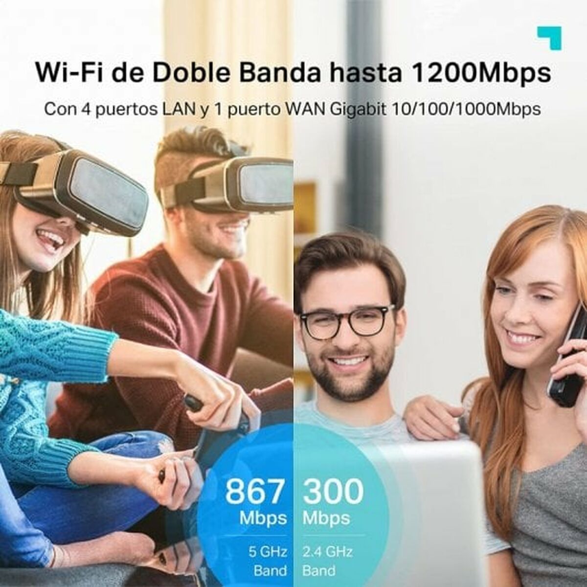 Router TP-Link ARCHER C6 300 Mbit/s Svart - 6