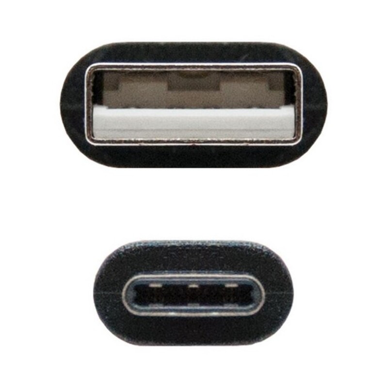 USB A till USB C Kabel NANOCABLE 10.01.210 Svart - 8
