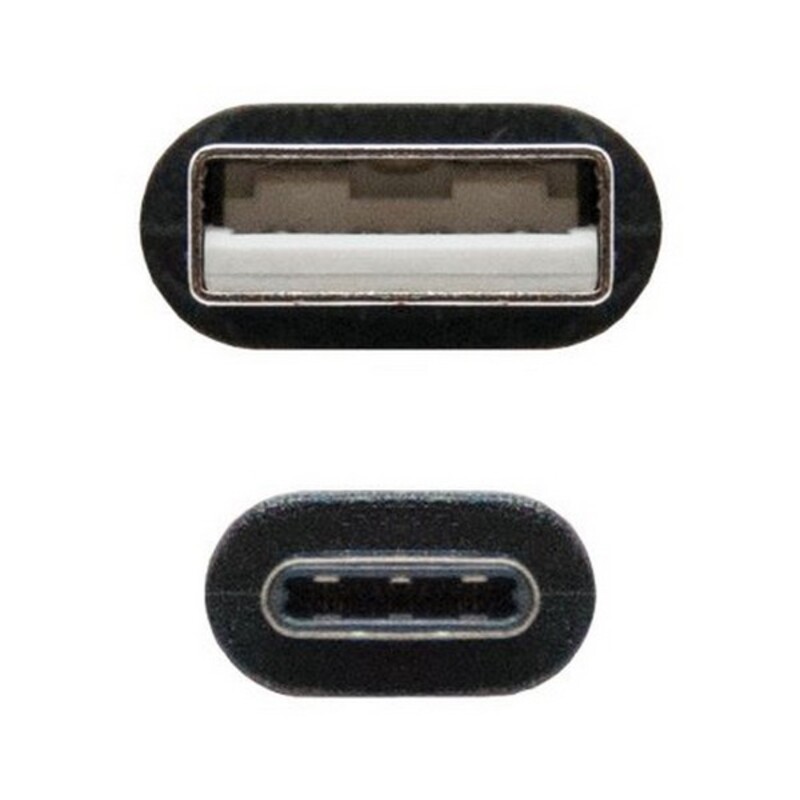 USB A till USB C Kabel NANOCABLE 10.01.210 Svart - 6