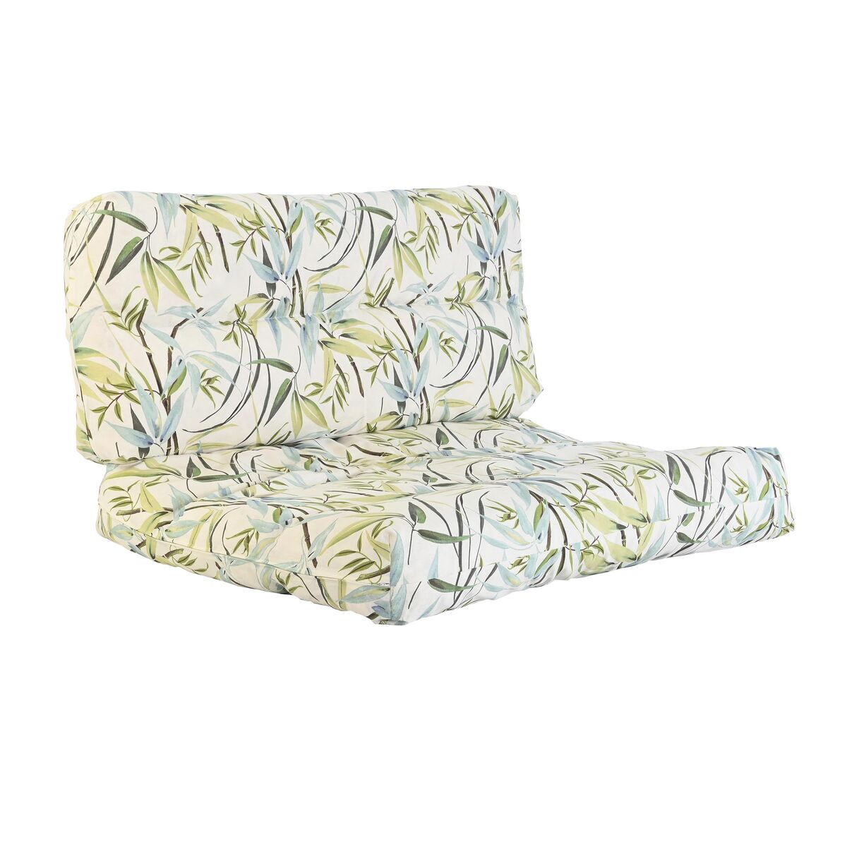 Kudde DKD Home Decor Golv Grön Bambu Aluminium 120 x 80 x 16 cm - 3