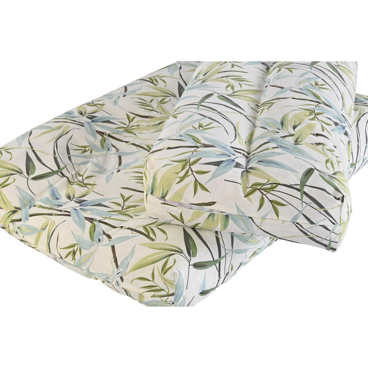 Kudde DKD Home Decor Golv Grön Bambu Aluminium 120 x 80 x 16 cm - 5