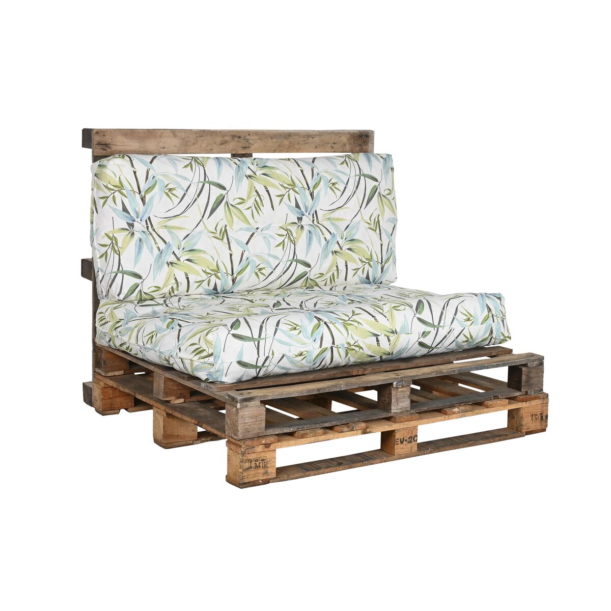 Kudde DKD Home Decor Golv Grön Bambu Aluminium 120 x 80 x 16 cm - 8