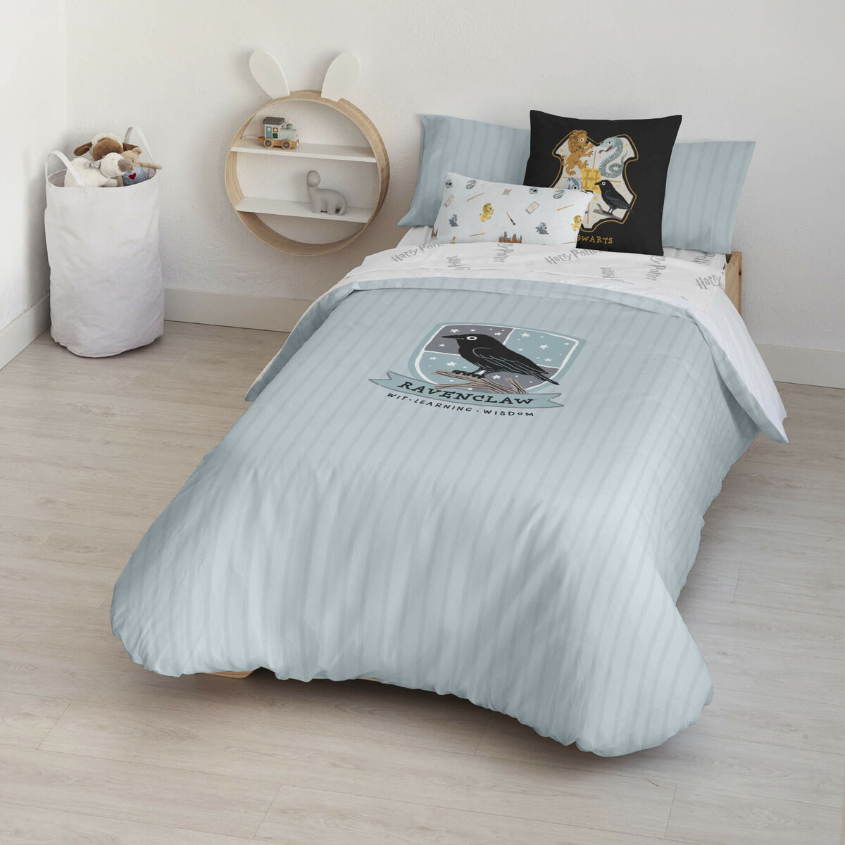 Påslakan Harry Potter Ravenclaw Sweet Multicolour 175 Trådar 155 x 220 cm Säng 90