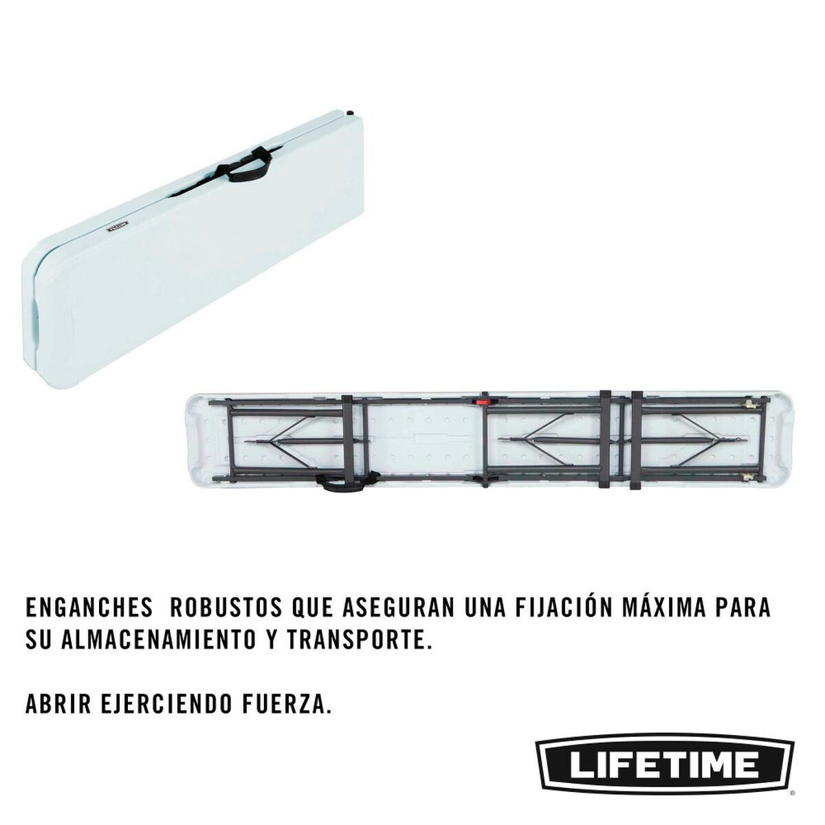 Bänk Lifetime Vit Hopfällbar 183 x 42 x 29 cm - 11