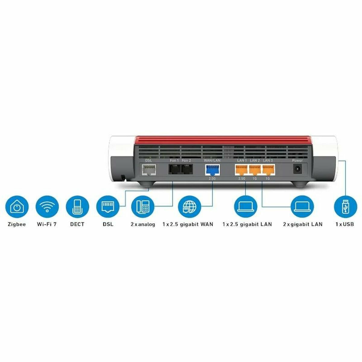 Router Fritz! 20003079 Vit USB 2.0 Ethernet LAN 2 3 - 3