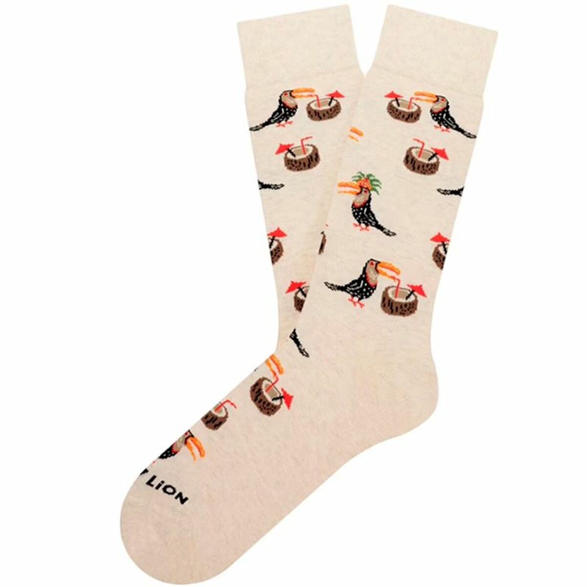 Strumpor Jimmy Lion Tropical Toucan Beige 41-46
