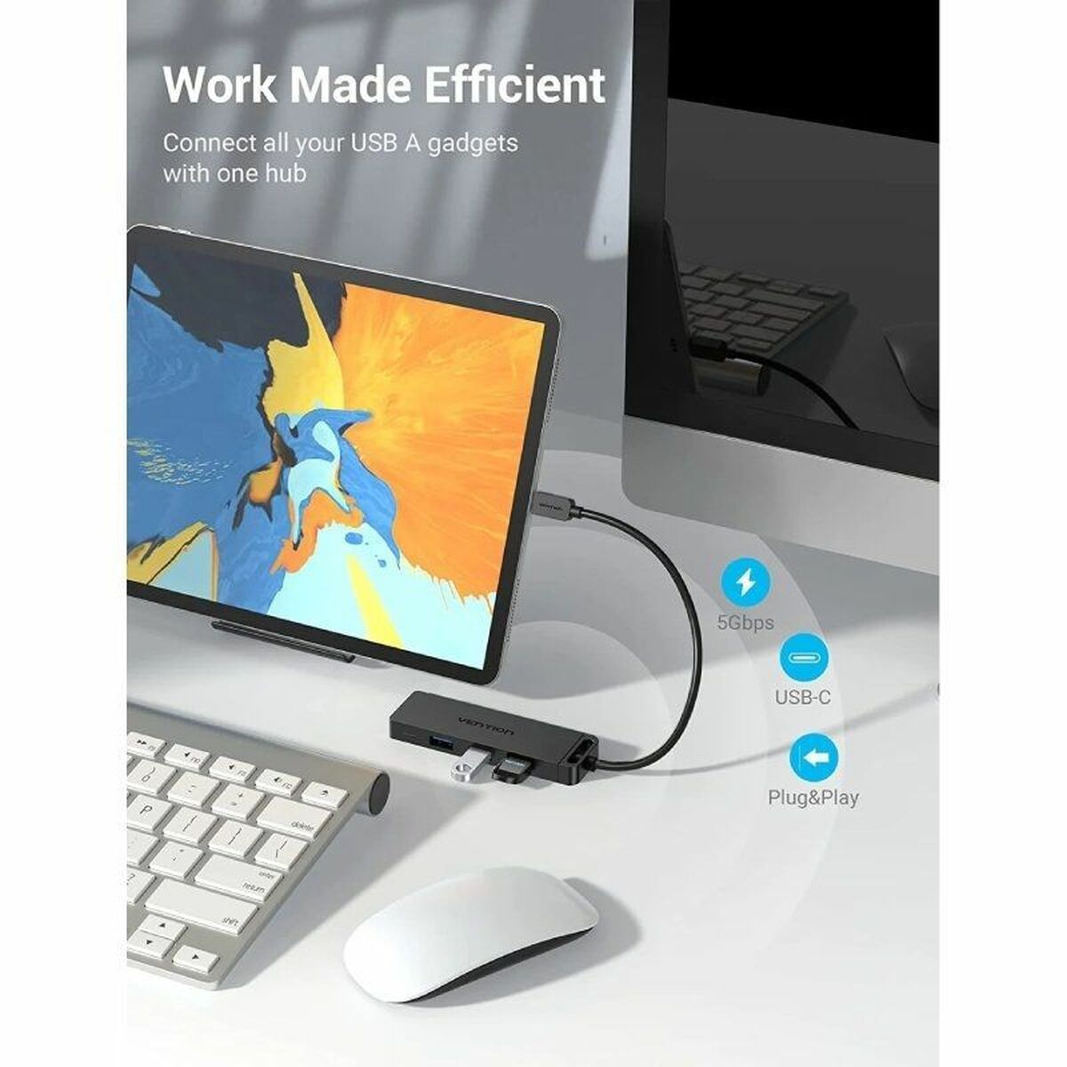 USB-HUB Vention TGKBF - 3