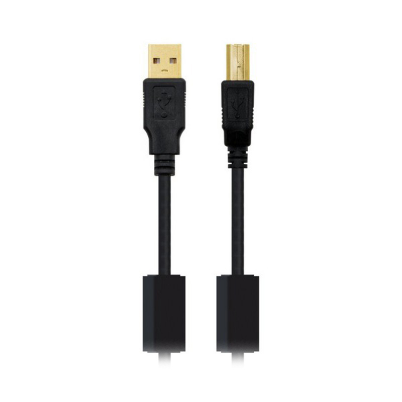 USB 2.0 A till USB B Kabel NANOCABLE 10.01.120 Svart - 3