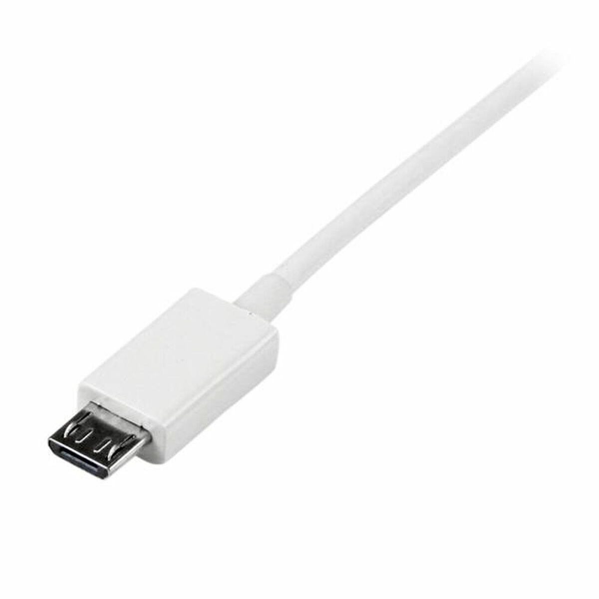 USB-kabel till mikro-USB Startech USBPAUB2MW Vit Gul (4 antal) - 2