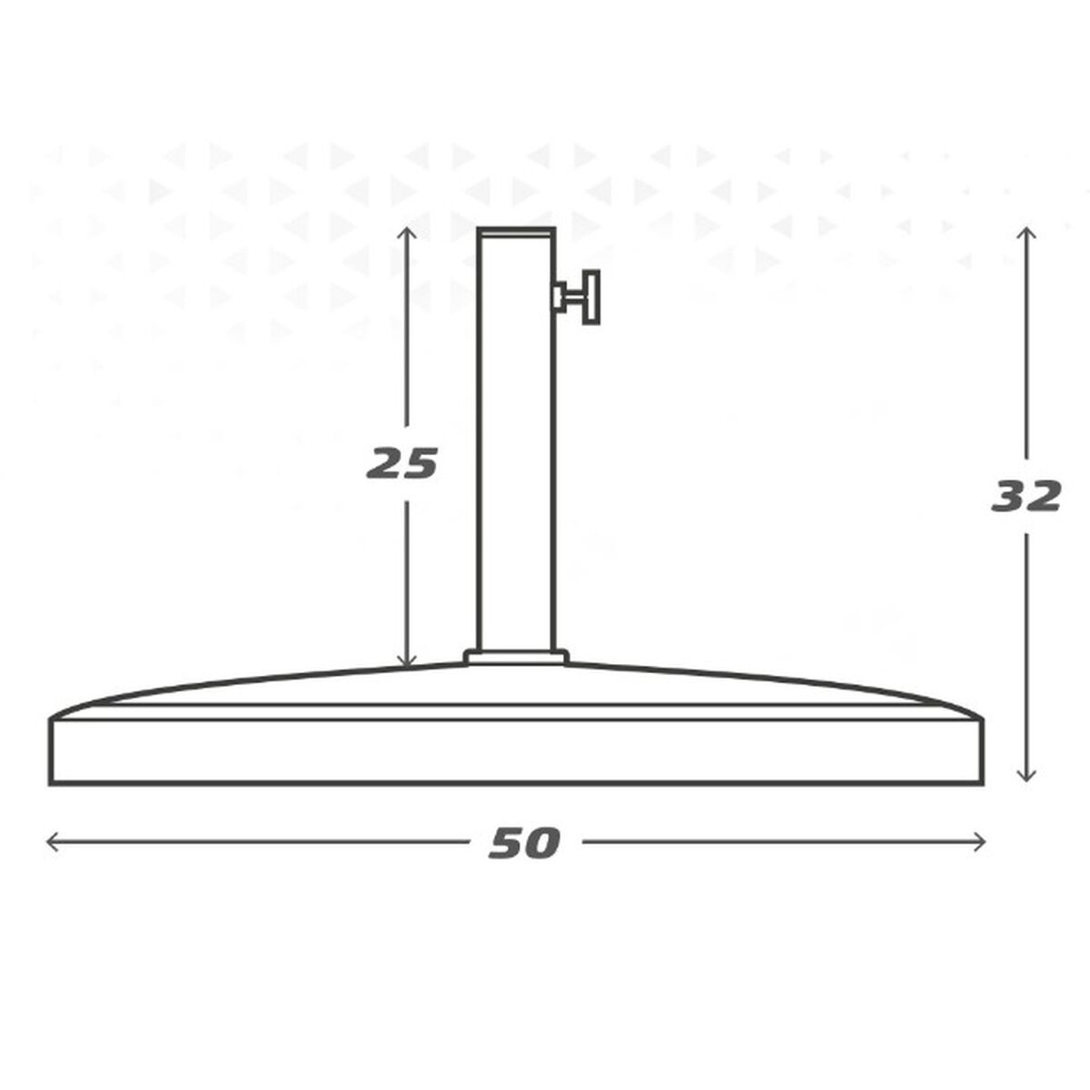 Parasollfot Aktive 50 x 32 x 31,5 cm Svart Plast - 7