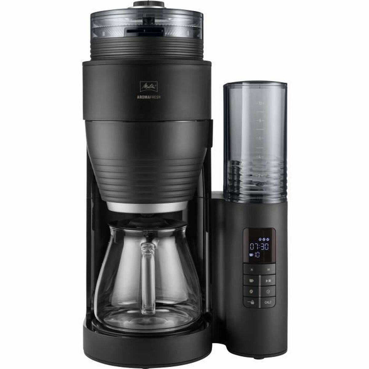 Kaffebryggare Melitta AROMAFRESH GLASS X BLACK-SILV 1 Svart Svart matt 1,25 L