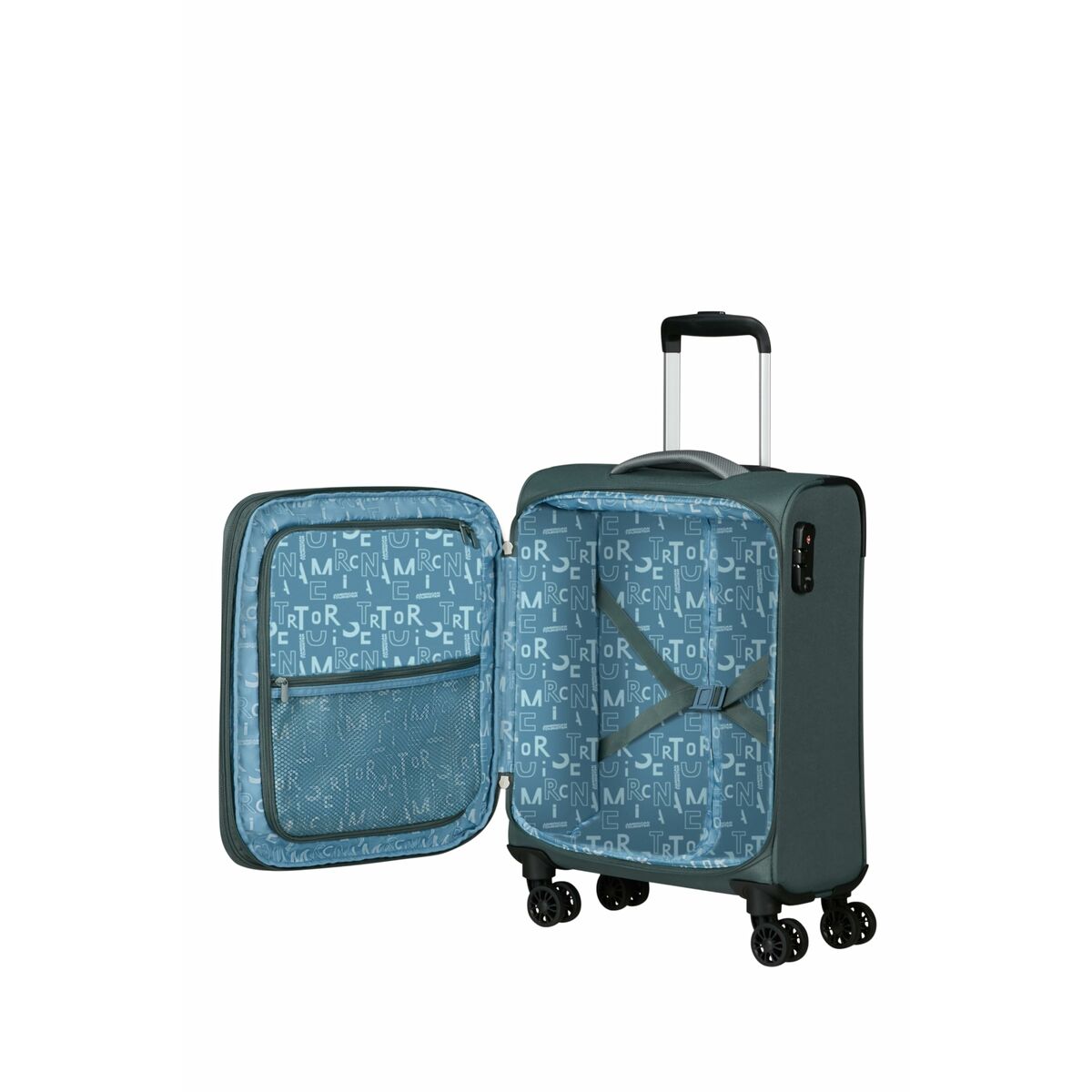 Kabinväska American Tourister Pulsonic Spinner Grön 43,5 L 55 x 40 x 23 cm - 5