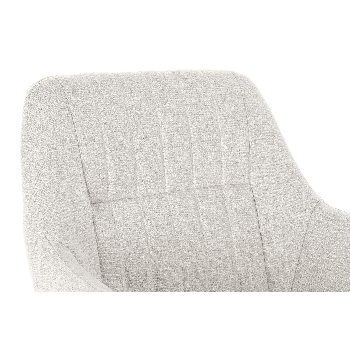 Stol DKD Home Decor Beige Polyester Metall 59,5 x 60,5 x 78 cm - 3