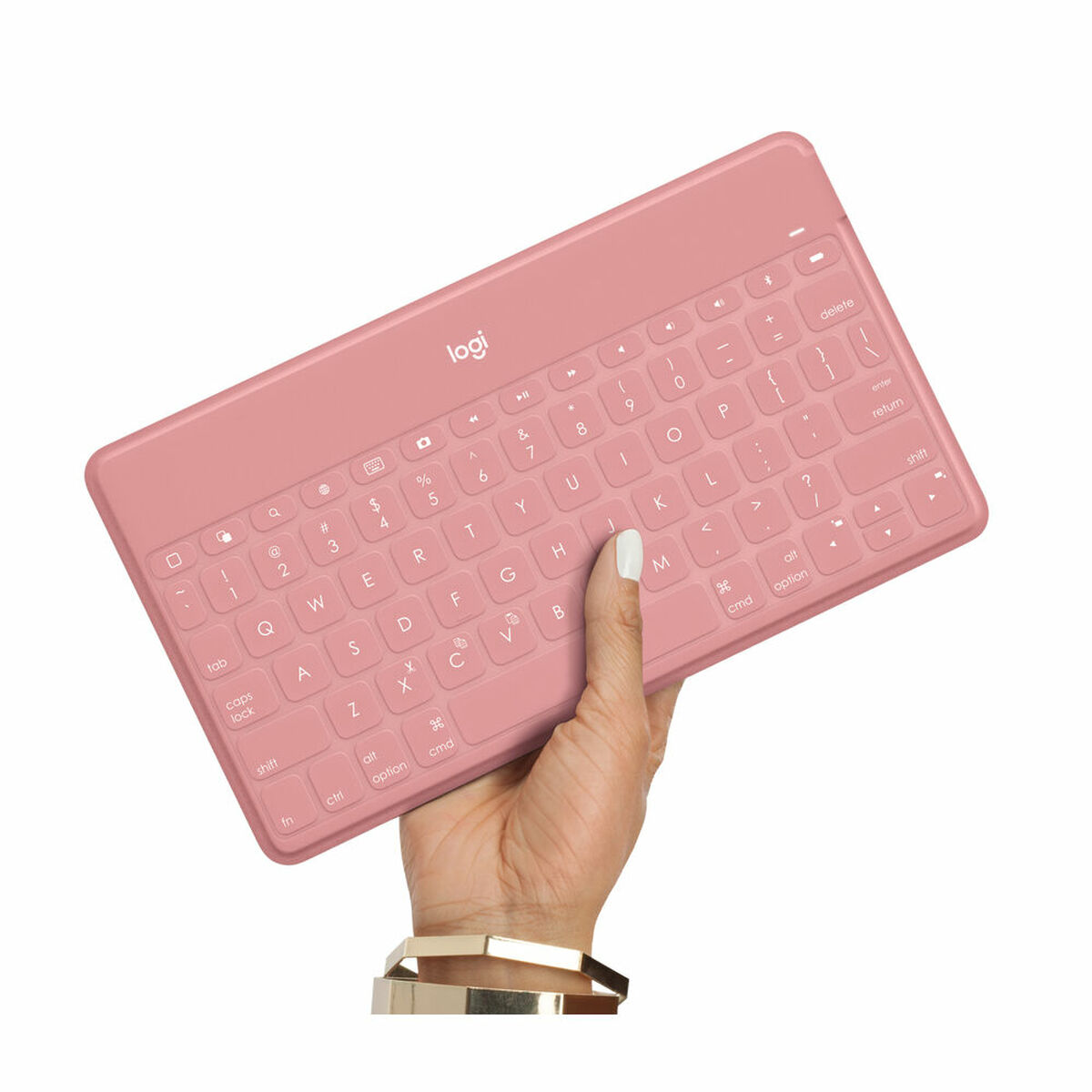 Tangentbord Logitech Keys-To-Go Rosa Qwerty Spanska - 9