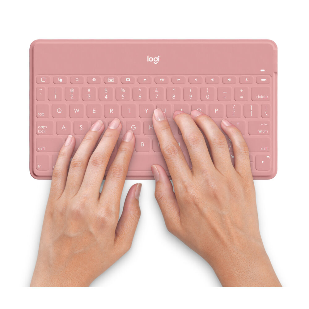 Tangentbord Logitech Keys-To-Go Rosa Qwerty Spanska - 4