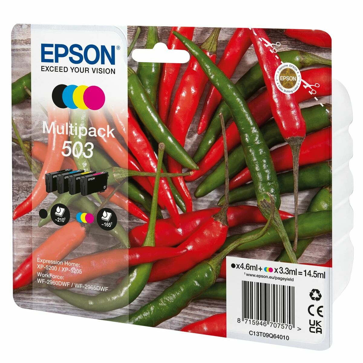 Original Bläckpatron Epson Multicolour - 3