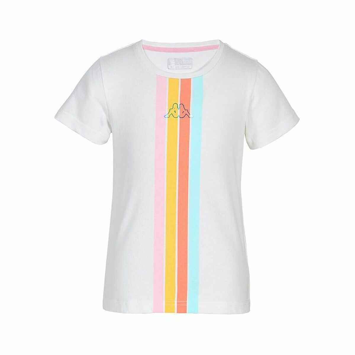 Barn T-shirt med kortärm Kappa Quome K Vit - 6