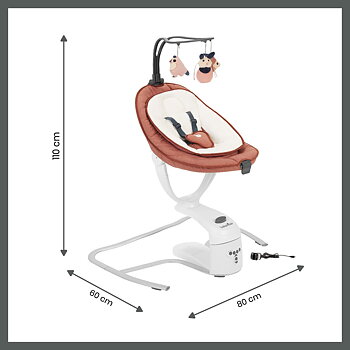 Hängmatta för bebis Babymoov Swoon Motion Terrakota n