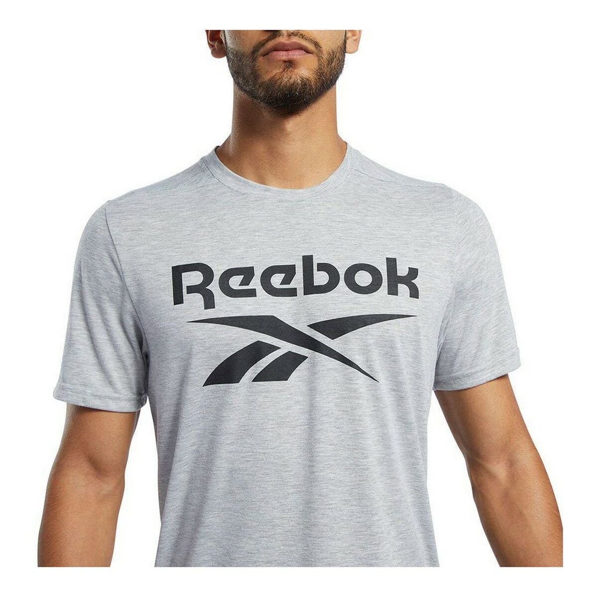 T-shirt med kortärm Herr Reebok Workout Ready Supremium Grå - 18