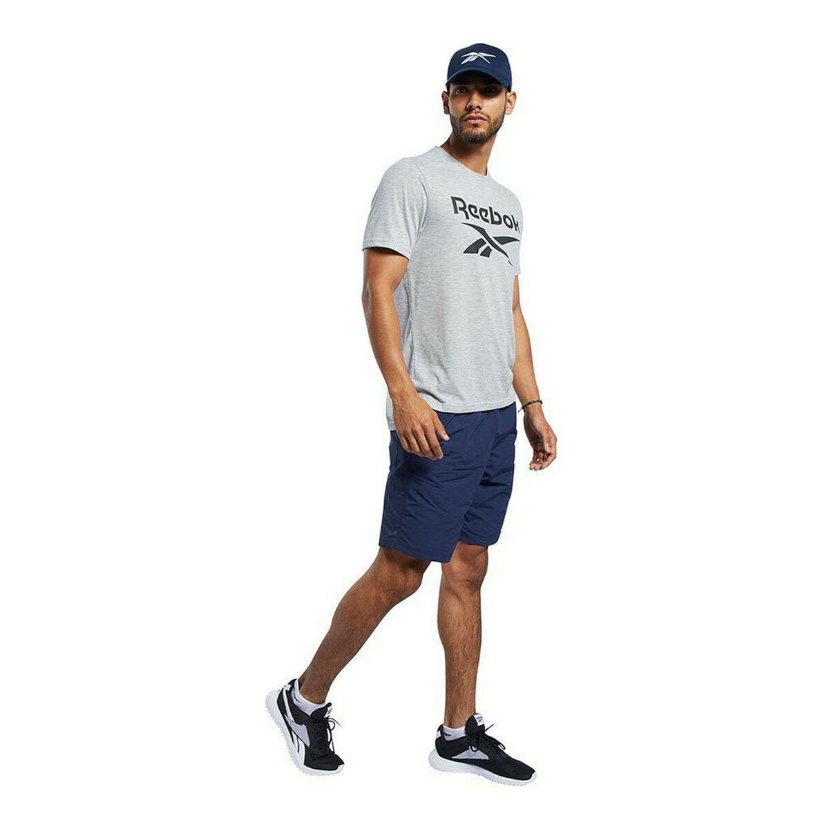 T-shirt med kortärm Herr Reebok Workout Ready Supremium Grå - 15