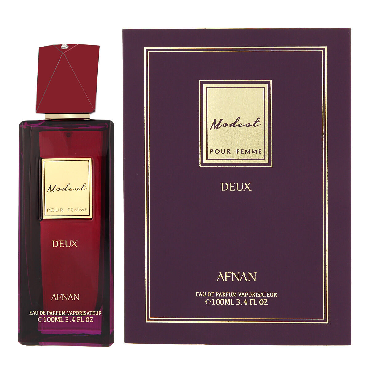 Parfym Damer Afnan Modest Deux Pour Femme 100 ml edp Modest Deux