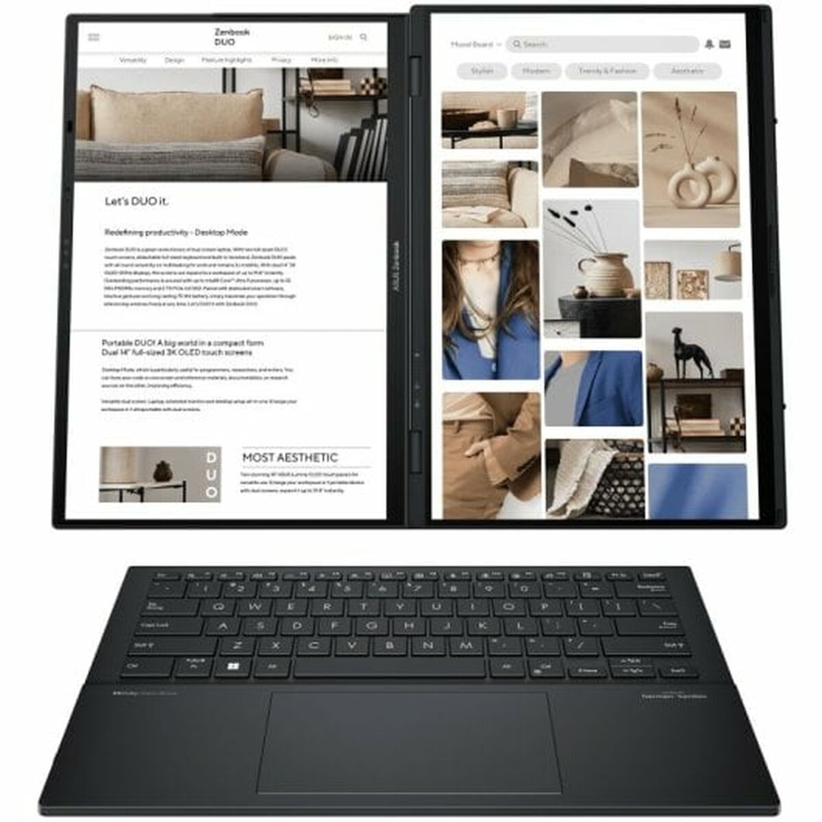 Bärbar dator Asus Zenbook DUO UX8406MA-PZ244W 14" 32 GB RAM 1 TB SSD Intel Core Ultra 9 185H - 4