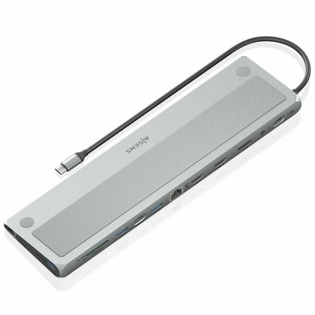 USB-HUB Aisens ASUC-12P020-GR Grå 100 W 50 W - 2