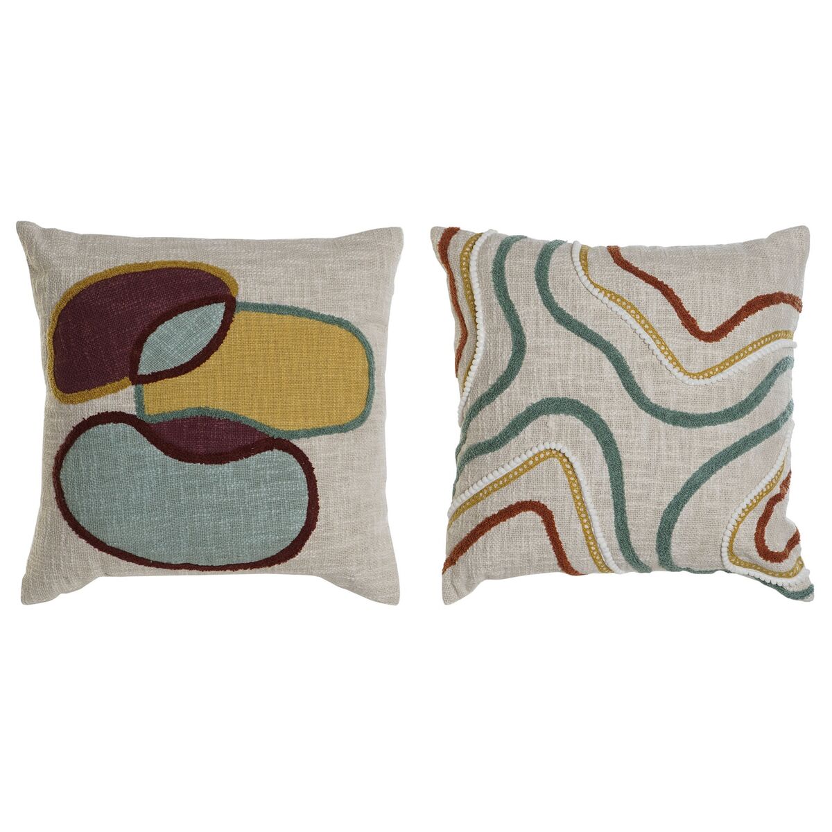 Kudde Home ESPRIT Multicolour 45 x 15 x 45 cm (2 antal) - 3