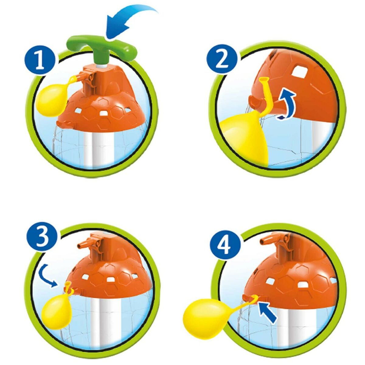 Vattenballonger med pump Colorbaby Splash Självslocknande 6 antal - 5