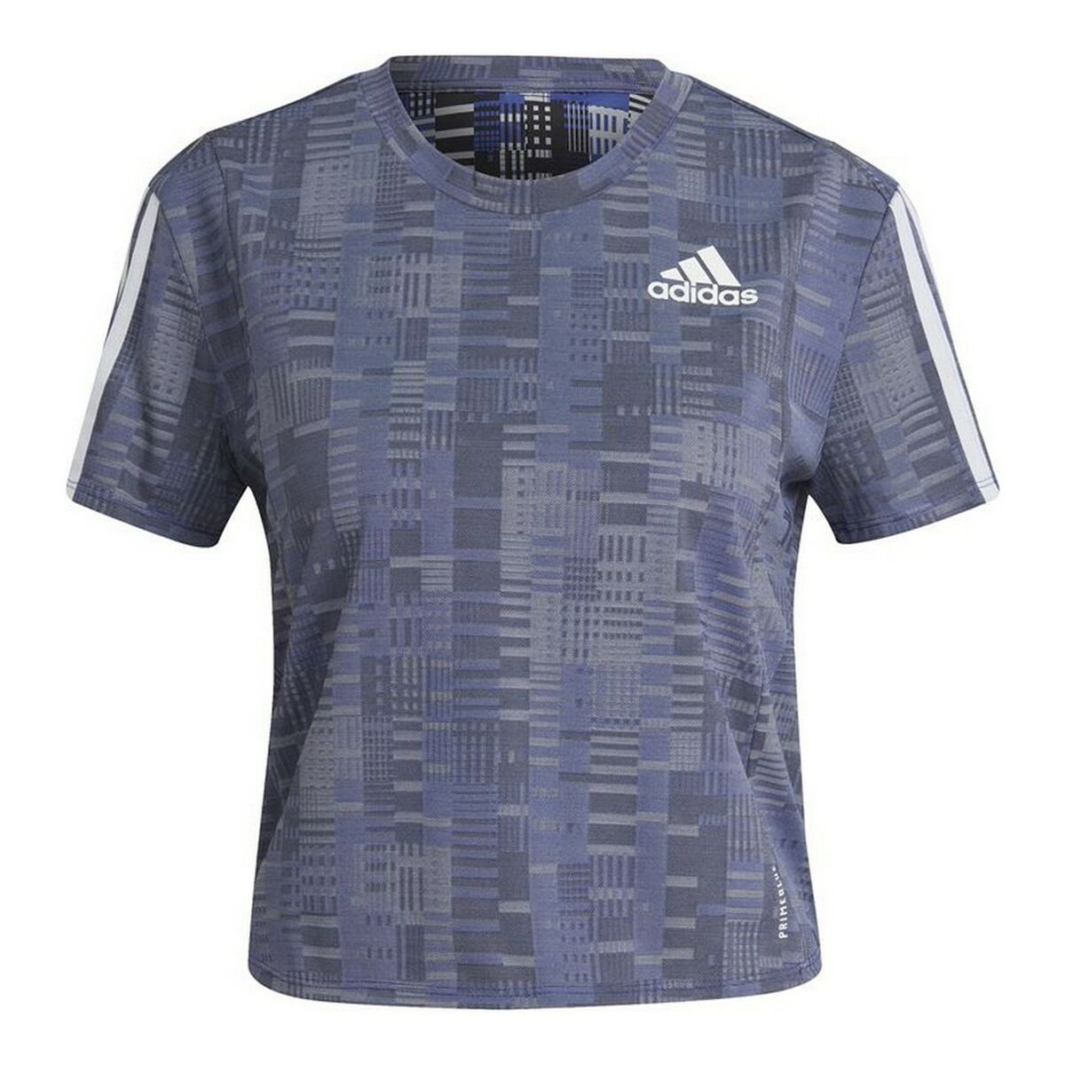 T-shirt med kortärm Dam Adidas Own The Run Stålblått - 24