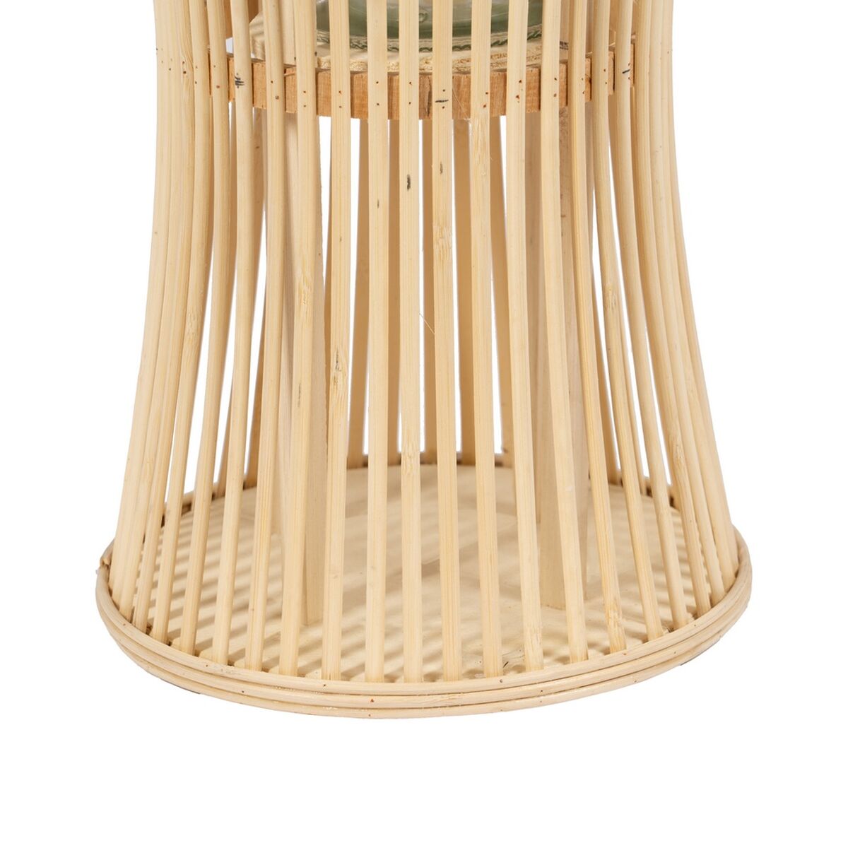 Lykta Naturell Bambu Glas 16 x 16 x 40 cm - 6