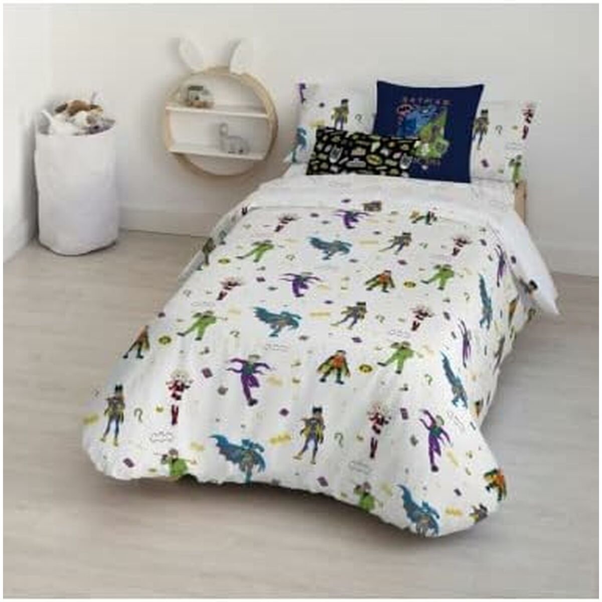 Påslakan Batman Childish Multicolour 175 Trådar 155 x 220 cm