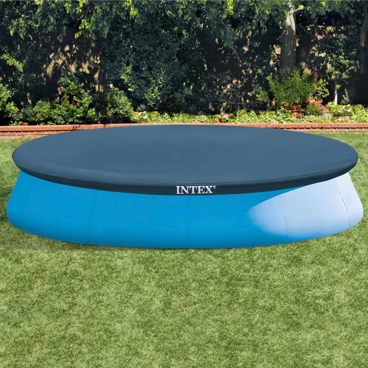 Pool Cover Intex Marinblå Ø 396 cm Rund (4 antal) - 3