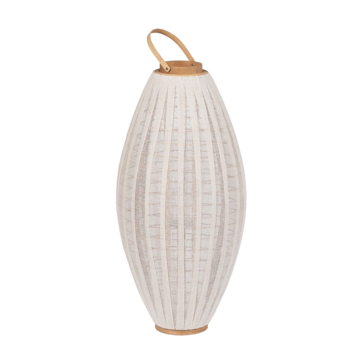 Lykta Beige Naturell Bambu Glas 40 x 40 x 83 cm