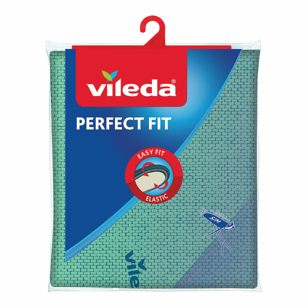 Strykbrädesfodral Vileda Perfect Fit 34/42 x 114/122 cm Blå Turkos - 2